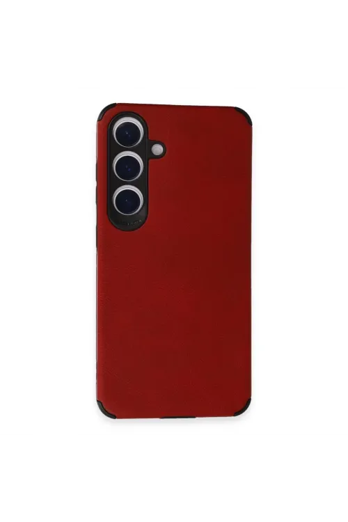 Samsung Galaxy S24 Kılıf Loop Deri Silikon - Kırmızı