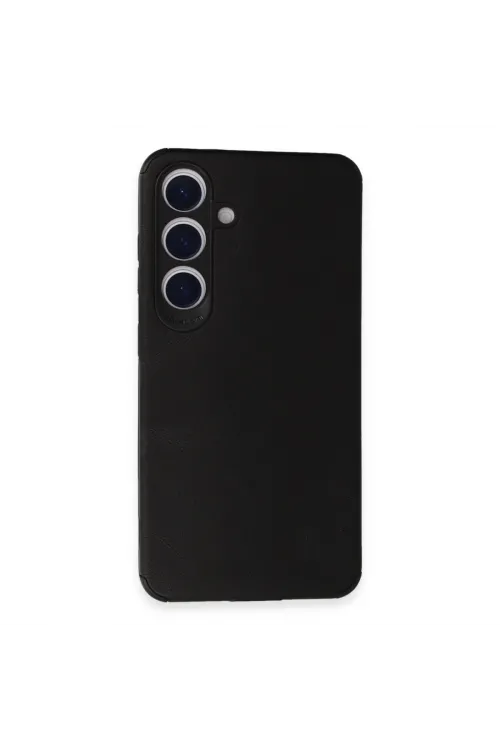 Samsung Galaxy S24 Kılıf Loop Deri Silikon - Siyah