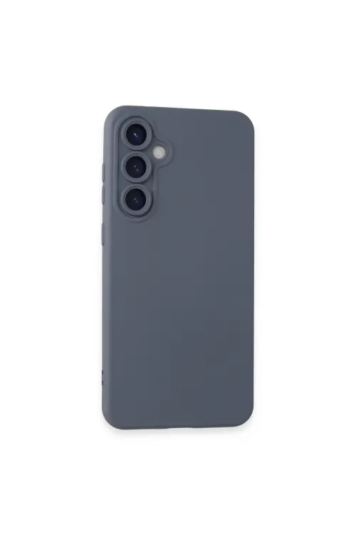 Samsung Galaxy S24 Kılıf Nano İçi Kadife Silikon - Gri
