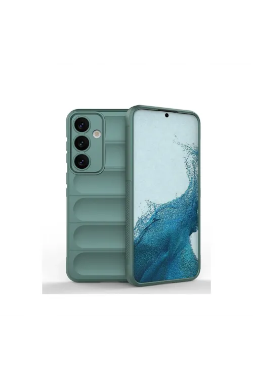 Samsung Galaxy S24 Kılıf Optimum Silikon - Koyu Yeşil