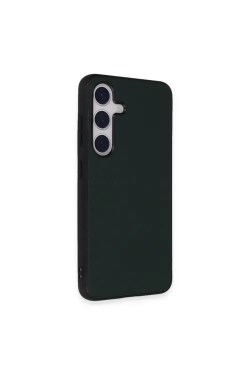 Samsung Galaxy S24 Kılıf Taft Kapak - Koyu Yeşil