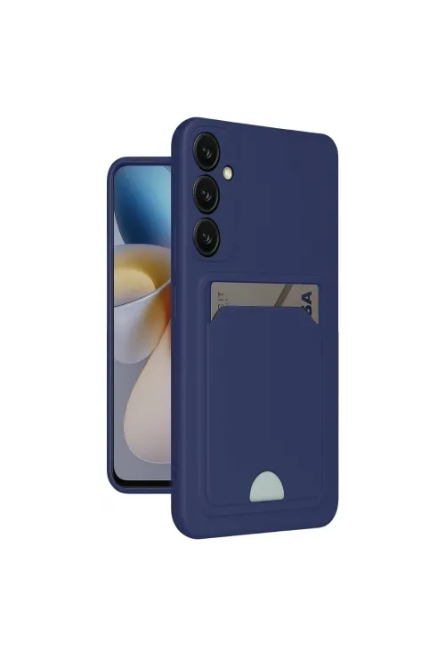 Samsung Galaxy S24 Plus Kelvin Kartvizitli Silikon - Lacivert