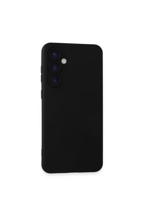 Samsung Galaxy S24 Plus Kılıf Nano İçi Kadife Silikon - Siyah