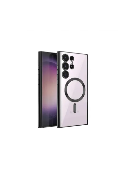 Samsung Galaxy S24 Ultra Kılıf Kross Magneticsafe Kapak - Siyah