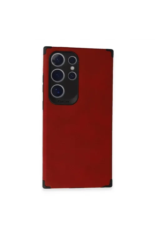 Samsung Galaxy S24 Ultra Kılıf Loop Deri Silikon - Kırmızı