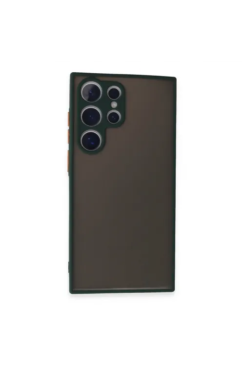 Samsung Galaxy S24 Ultra Kılıf Montreal Silikon Kapak - Yeşil