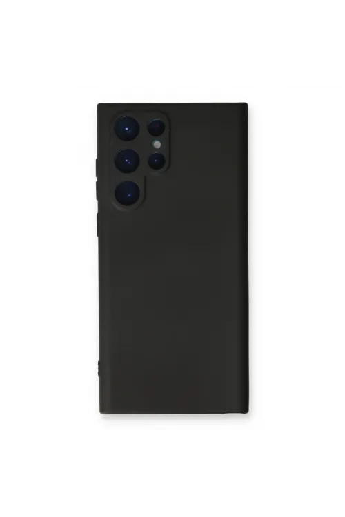 Samsung Galaxy S24 Ultra Kılıf Nano İçi Kadife Silikon - Siyah