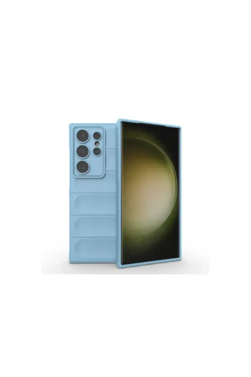 Samsung Galaxy S24 Ultra Kılıf Optimum Silikon - Sky Blue