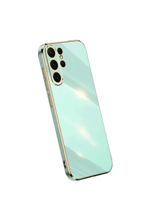 Samsung Galaxy S24 Ultra Kılıf Volet Silikon - Açık Yeşil