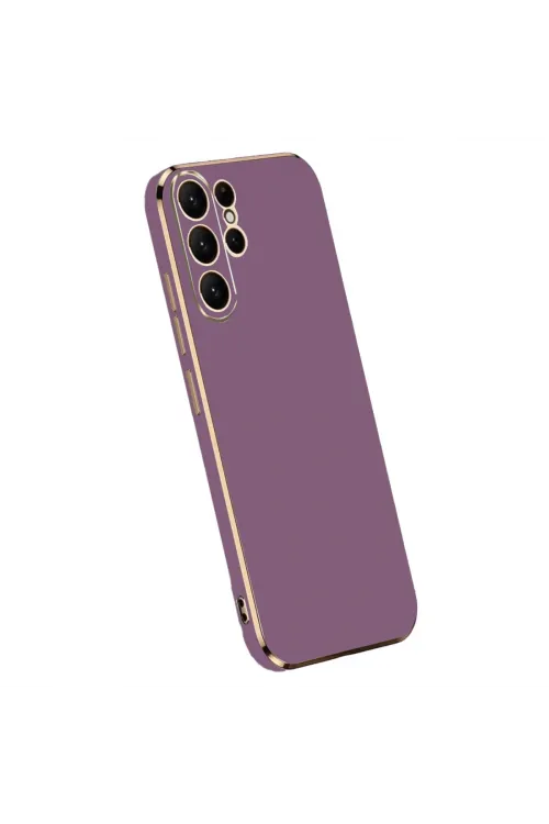Samsung Galaxy S24 Ultra Kılıf Volet Silikon - Mor