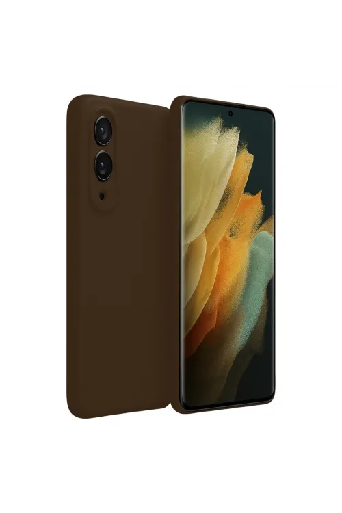 Samsung Galaxy S25 Edge First Silikon - Kahverengi