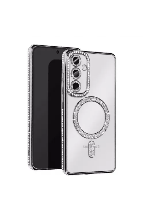 Samsung Galaxy S25 Edge Joke Simli Magneticsafe Kılıf - Gümüş