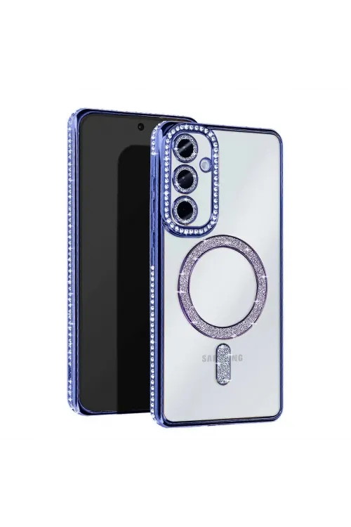 Samsung Galaxy S25 Edge Joke Simli Magneticsafe Kılıf - Mavi