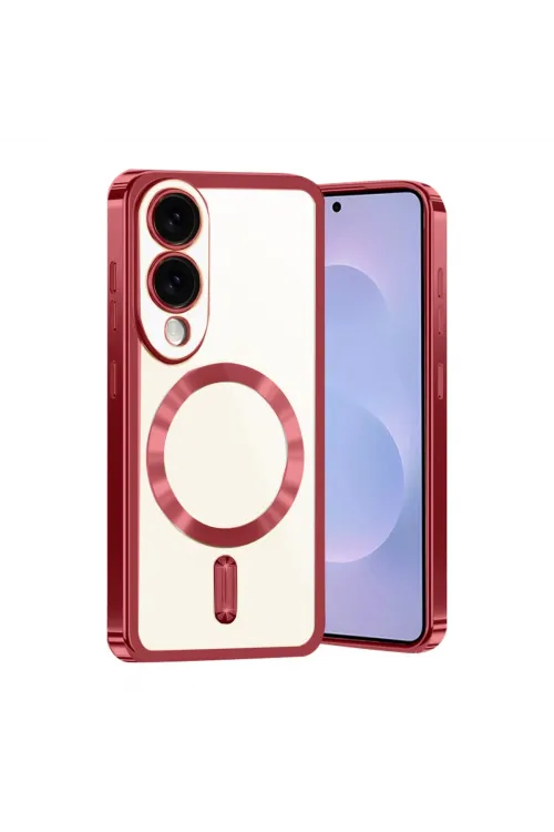 Samsung Galaxy S25 Edge Kross Magneticsafe Kapak - Kırmızı