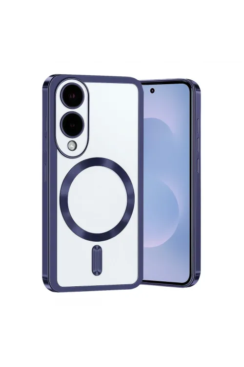Samsung Galaxy S25 Edge Kross Magneticsafe Kapak - Lacivert