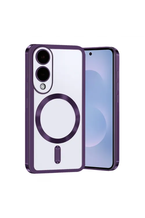 Samsung Galaxy S25 Edge Kross Magneticsafe Kapak - Mor