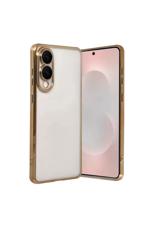 Samsung Galaxy S25 Edge Razer Lensli Silikon - Gold
