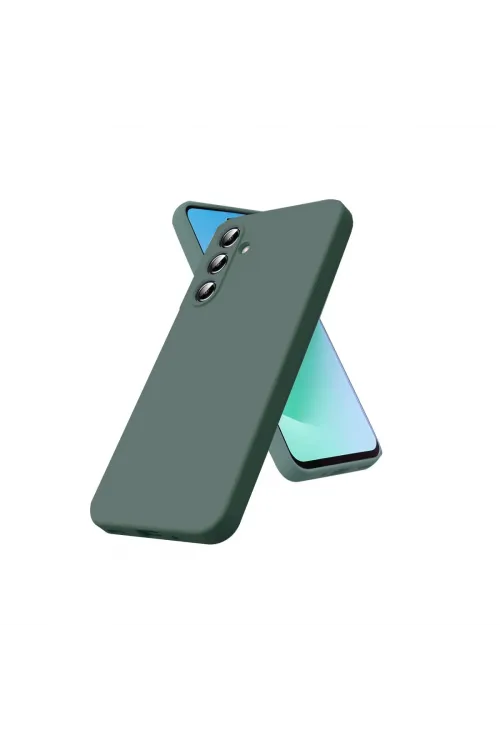 Samsung Galaxy S25 Fe First Silikon - Koyu Yeşil