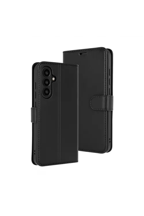 Samsung Galaxy S25 Fe Trend S Plus Kapaklı Kılıf - Siyah