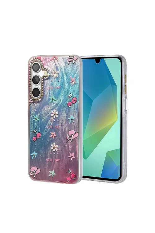Samsung Galaxy S25 Plus Kılıf Blade Aynalı Desenli Kapak - Desen 4