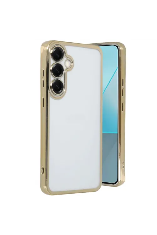 Samsung Galaxy S25 Plus Kılıf Razer Lensli Silikon - Gold
