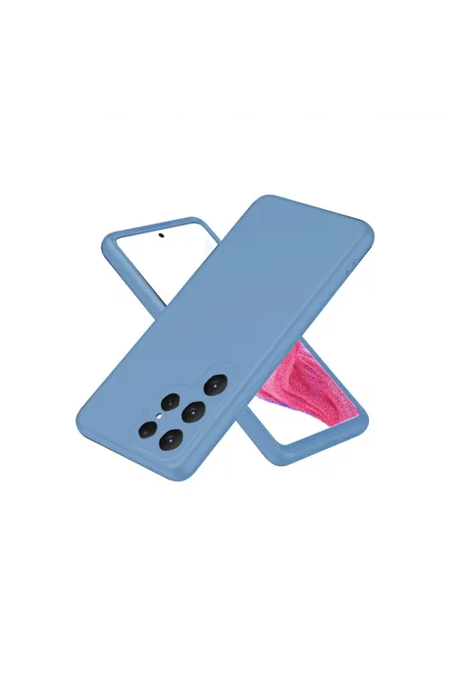 Samsung Galaxy S25 Ultra Kılıf First Silikon - Mavi