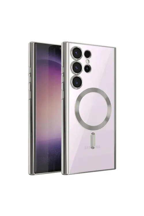 Samsung Galaxy S25 Ultra Kılıf Kross Magneticsafe Kapak - Gümüş