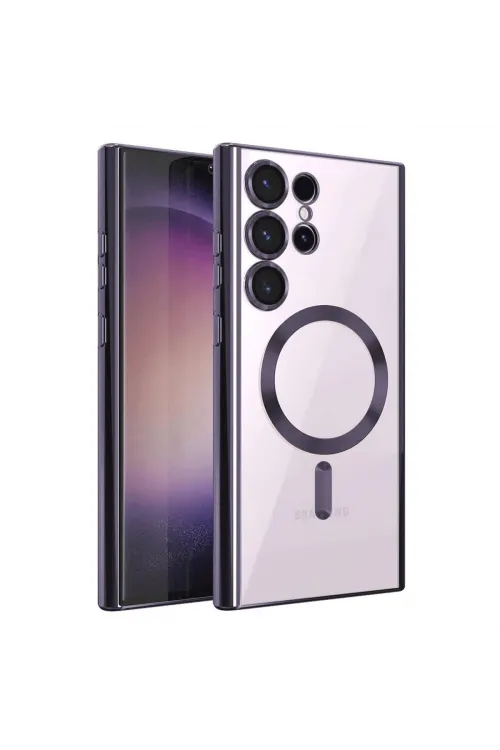 Samsung Galaxy S25 Ultra Kılıf Kross Magneticsafe Kapak - Mor