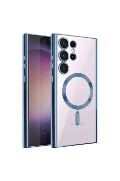 Samsung Galaxy S25 Ultra Kılıf Kross Magneticsafe Kapak - Sierra Blue
