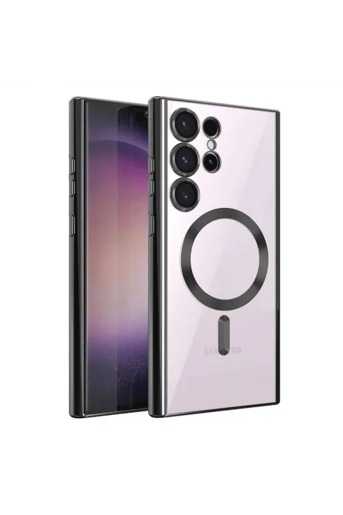 Samsung Galaxy S25 Ultra Kılıf Kross Magneticsafe Kapak - Siyah