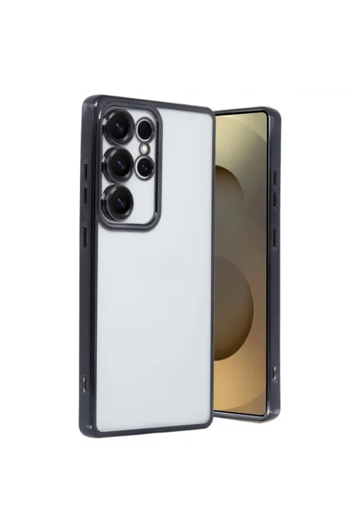 Samsung Galaxy S25 Ultra Kılıf Razer Lensli Silikon - Siyah