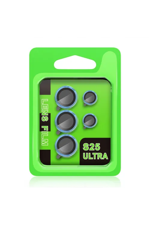 Samsung Galaxy S25 Ultra Raze Metal Kamera Lens - Mavi