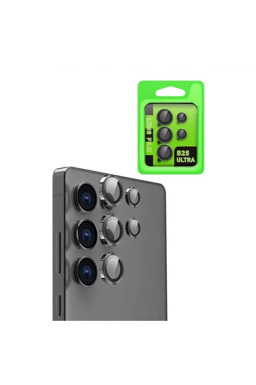 Samsung Galaxy S25 Ultra Raze Metal Kamera Lens - Siyah
