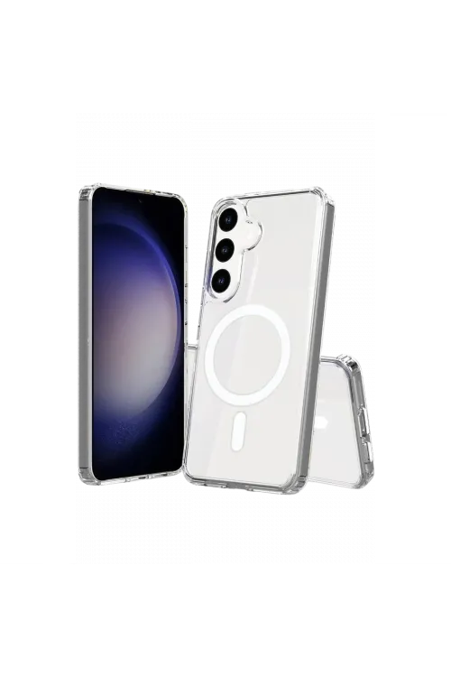 Samsung Galaxy S26 Plus Magneticsafe Şeffaf Silikon - Şeffaf