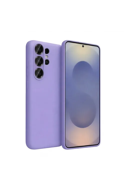 Samsung Galaxy S26 Ultra Nano İçi Kadife Silikon - Lila