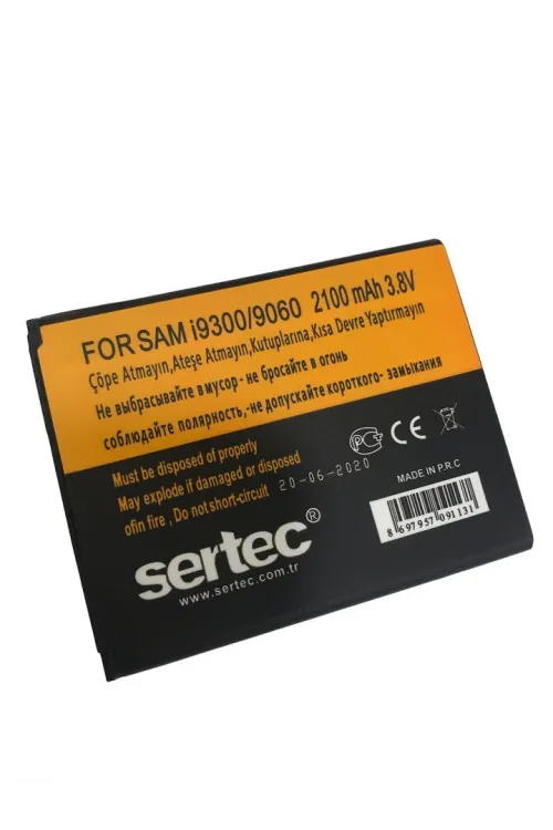 Samsung GALAXY S3 i9300 / 9060 / 9082 Uyumlu Batarya