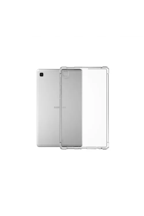 Samsung Galaxy T220 Tab A7 Lite 8.7 Kılıf Anti Shock Tablet Silikon - Şeffaf