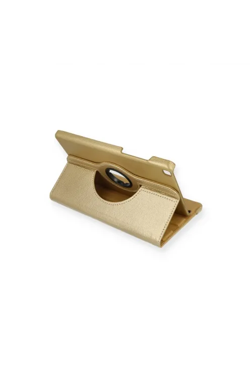 Samsung Galaxy T290 Tab A 8 Kılıf 360 Tablet Deri Kılıf - Gold