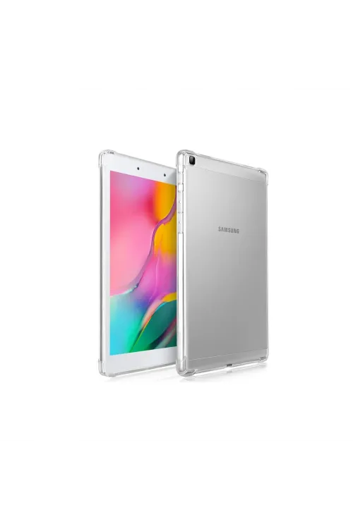 Samsung Galaxy T290 Tab A 8 Kılıf Anti Shock Tablet Silikon - Şeffaf
