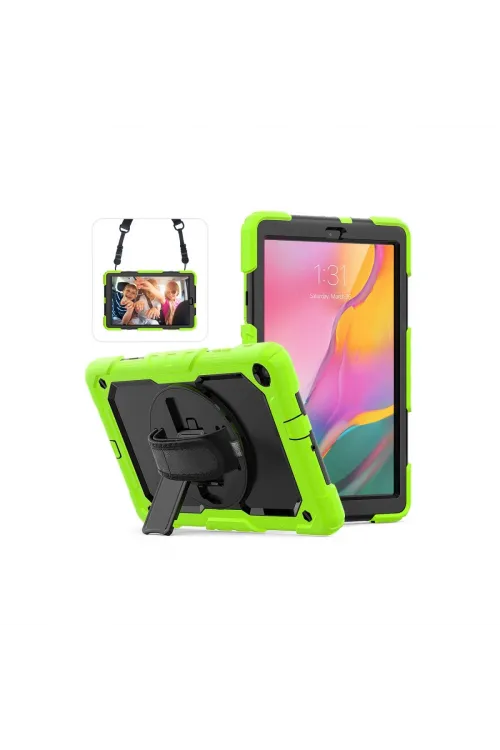 Samsung Galaxy T510 Tab A 10.1 Kılıf Pars Tablet Kapak - Yeşil