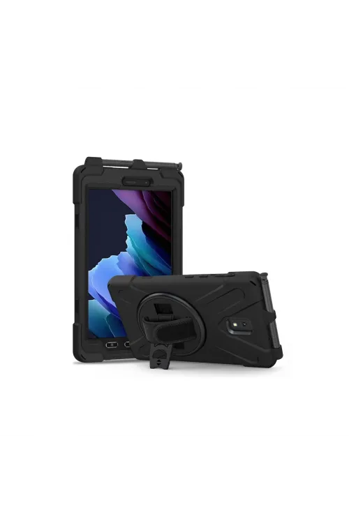 Samsung Galaxy T577 Tab Active 3 Kılıf Amazing Tablet Kapak - Siyah