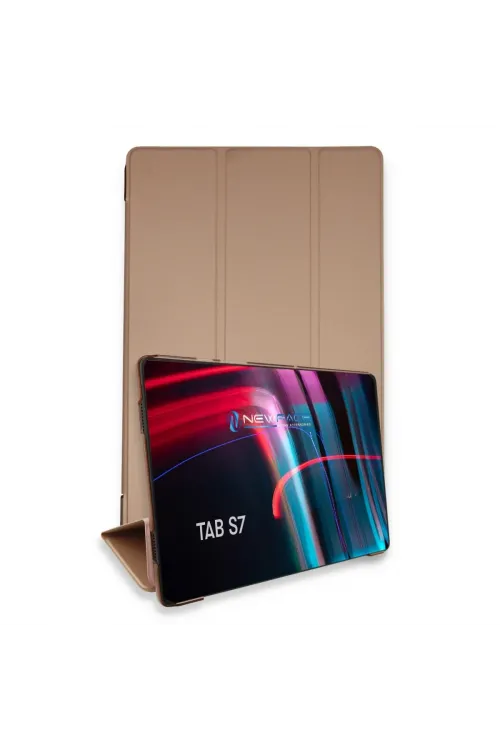 Samsung Galaxy T870 Tab S7 11 Kılıf Tablet Smart Kılıf - Rose Gold