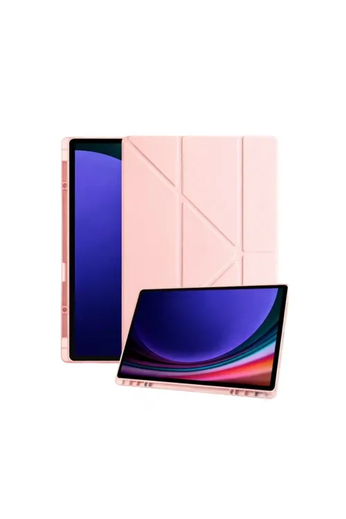 Samsung Galaxy Tab A11 Kalemlikli Mars Tablet Kılıfı - Rose Gold