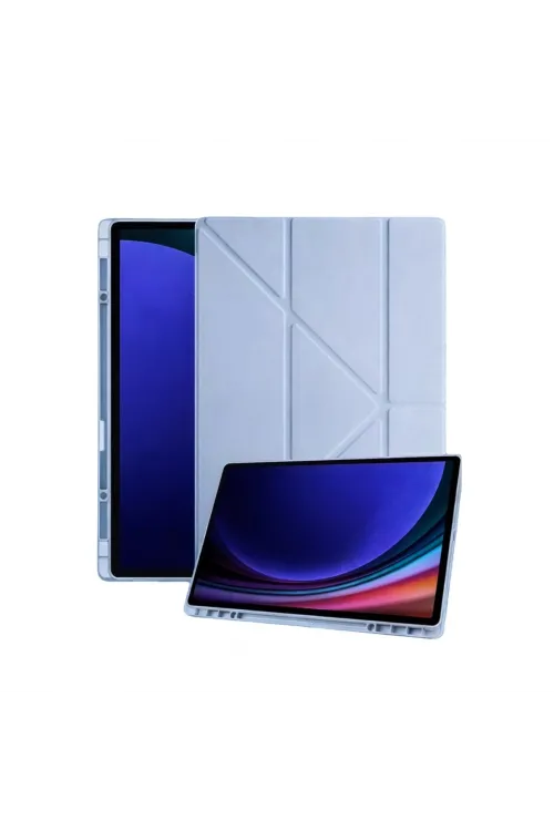 Samsung Galaxy Tab A11 Plus Kalemlikli Mars Tablet Kılıfı - Mavi