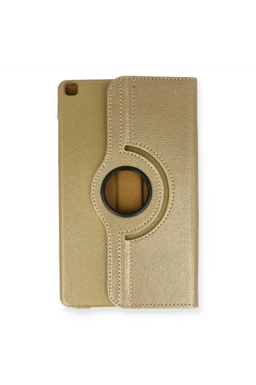 Samsung Galaxy Tab A9 Plus Kılıf 360 Tablet Deri Kılıf - Gold