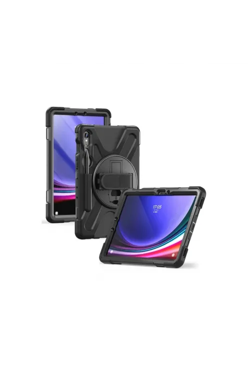 Samsung Galaxy X510 Tab S9 Fe 11 Kılıf Amazing Tablet Kapak - Siyah