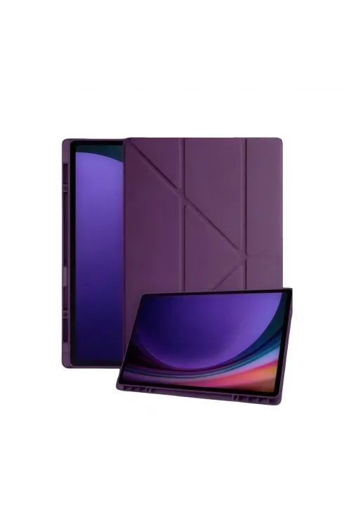 Samsung Galaxy X730 Tab S11 Kalemlikli Mars Tablet Kılıfı - Mürdüm