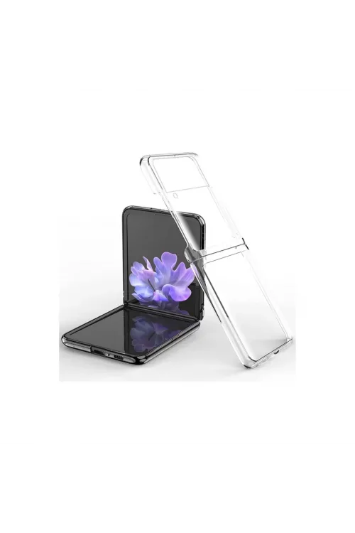 Samsung Galaxy Z Flip 3 Kılıf Fold Tpu Silikon - Şeffaf