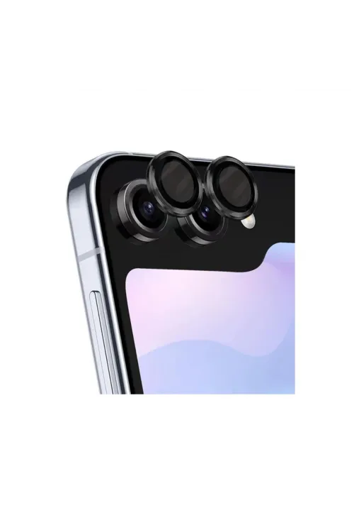 Samsung Galaxy Z Flip 5 Valdez Metal Kamera Lens - Siyah
