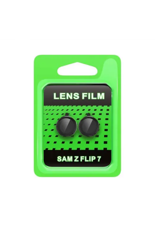 Samsung Galaxy Z Flip 7 Raze Metal Kamera Lens - Siyah